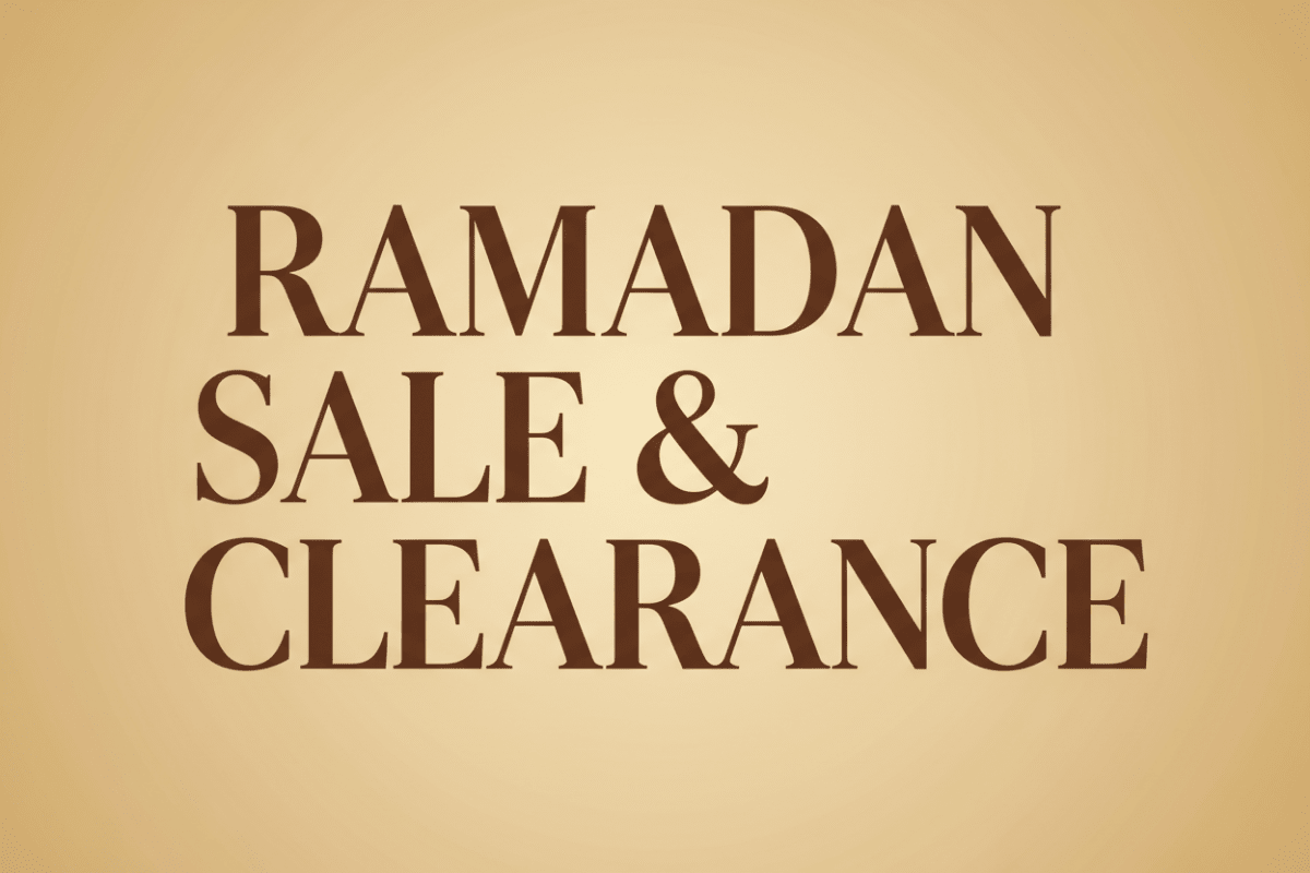 Ramadan sale 2026 — discounted abayas and modest fashion clearance