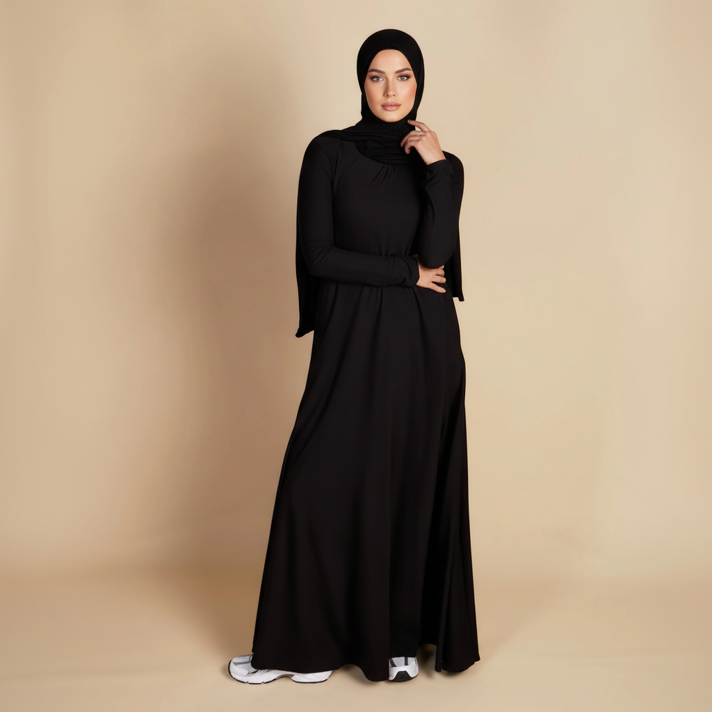 Natural Stretch Premium Lenzing™ Modal A-Line Dress (MA357)