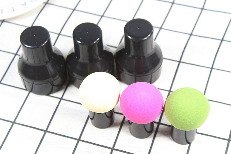 Beauty Blender Makeup Sponge Small Mushroom Head Puff for Flawless Face and Eye Cosmetic Application (MMU038)