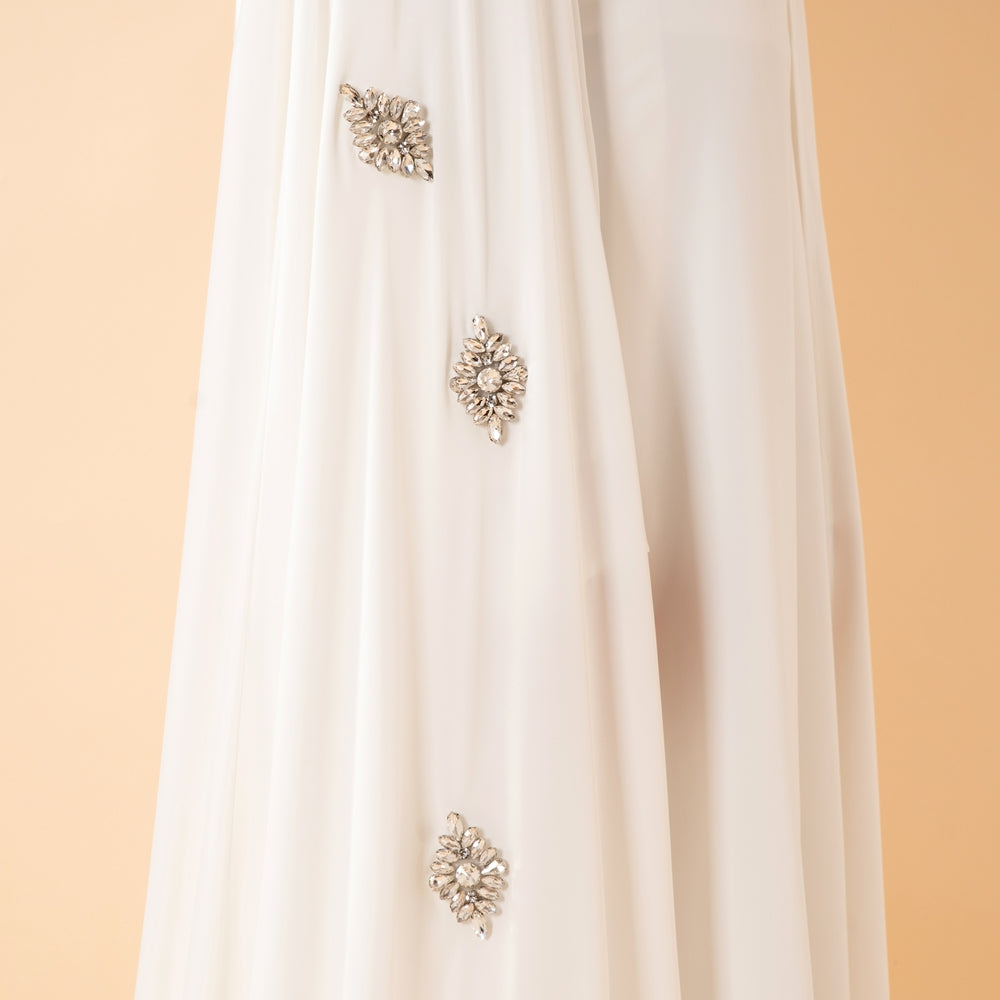 Luxury Satin Royal Cape Abaya(MA326)