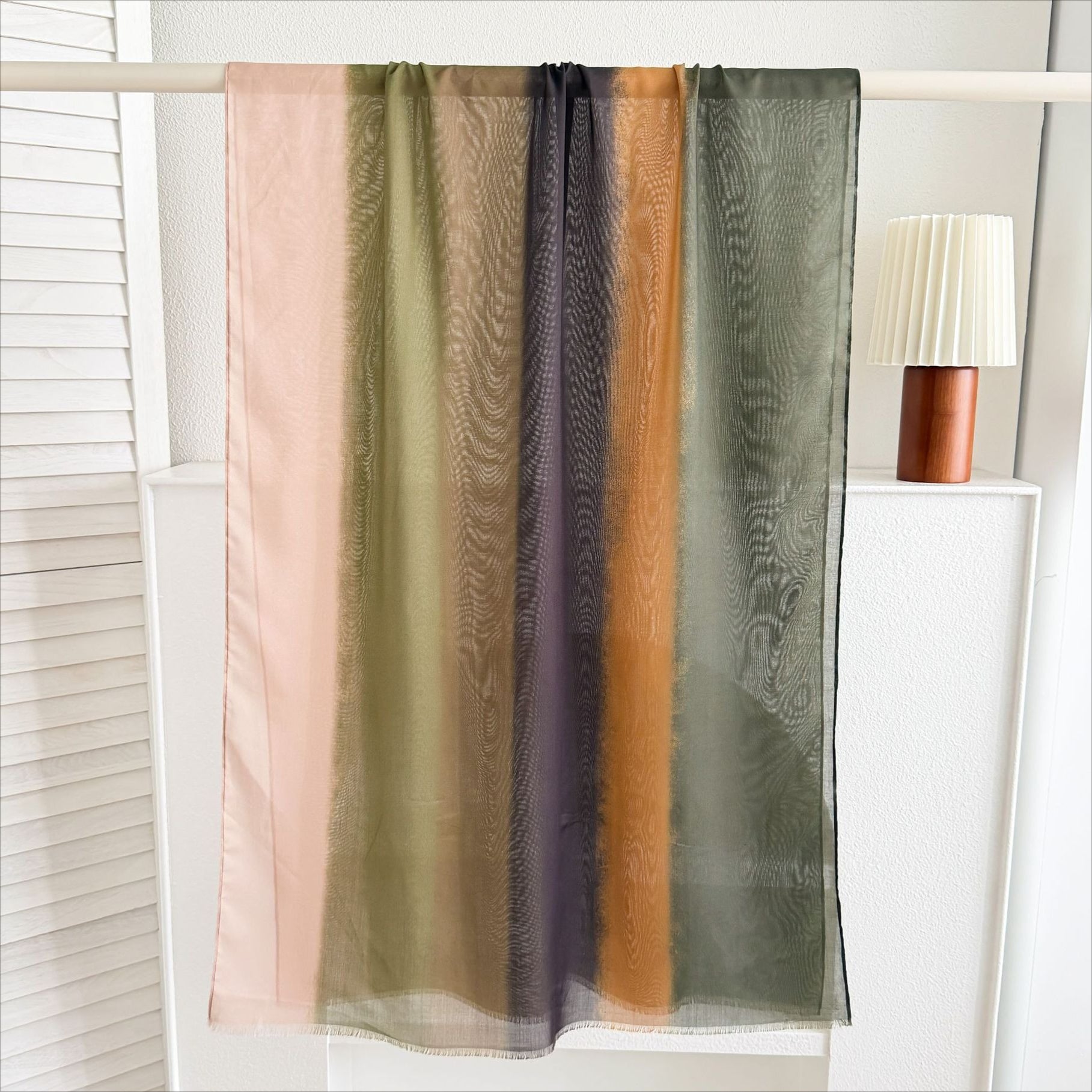 Watercolour & Tie-Dye Print Lightweight Hijab Scarf(MH257)