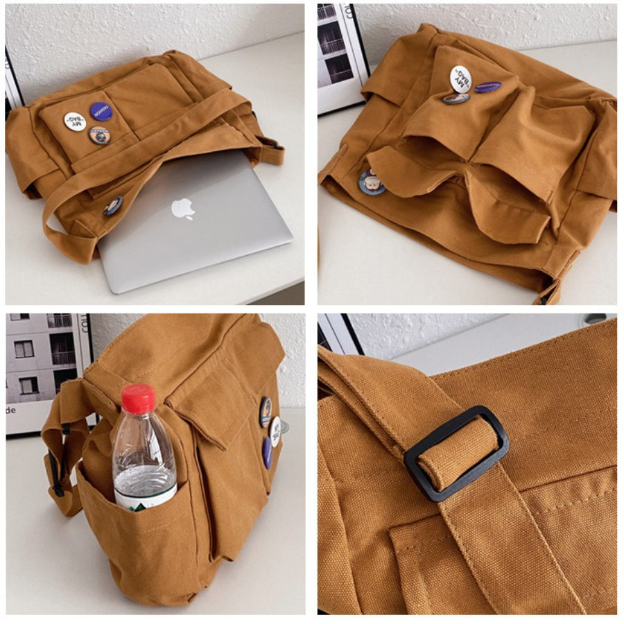 Spacious Multi-Pocket Shoulder Tote(MAC465)