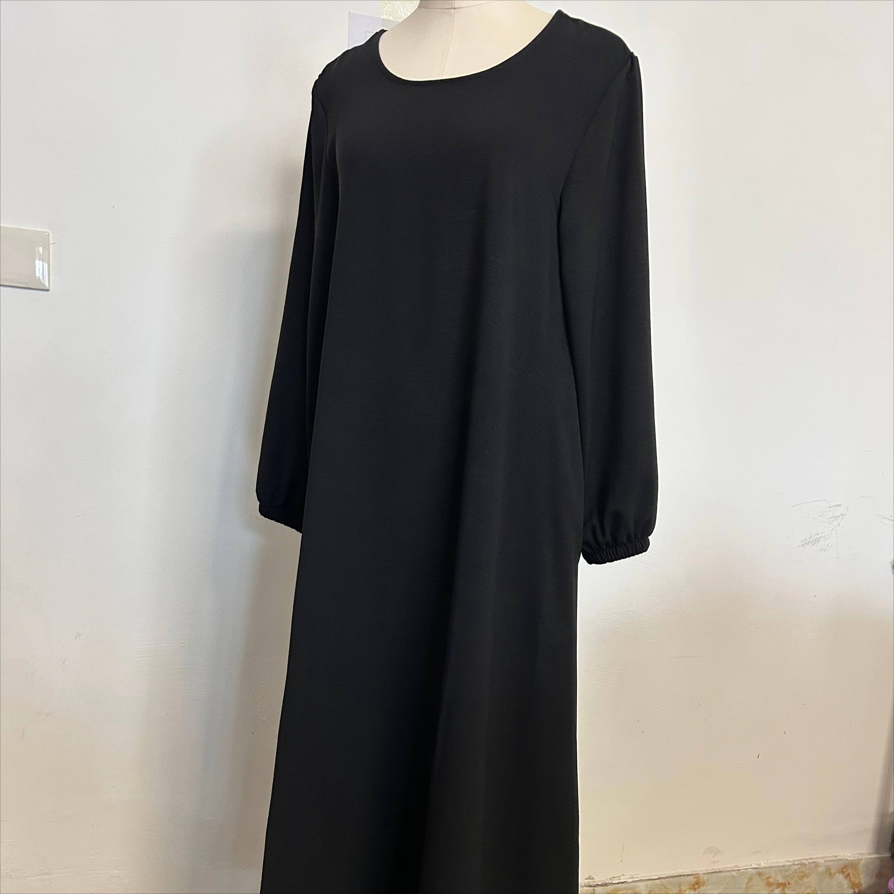 Essential Flow Crepe Maxi Dress with Pockets(MA385)