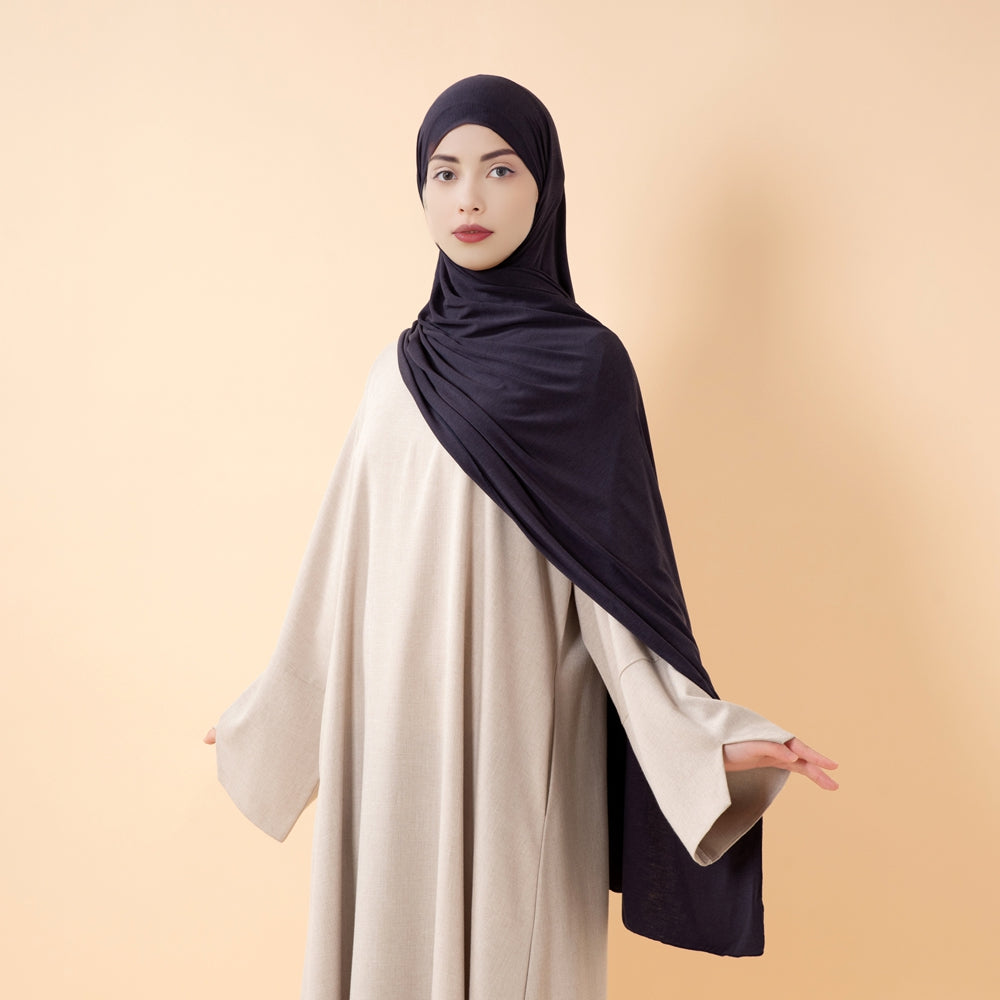 Cloud Soft Wool Blend Jersey Hijab(MH197)