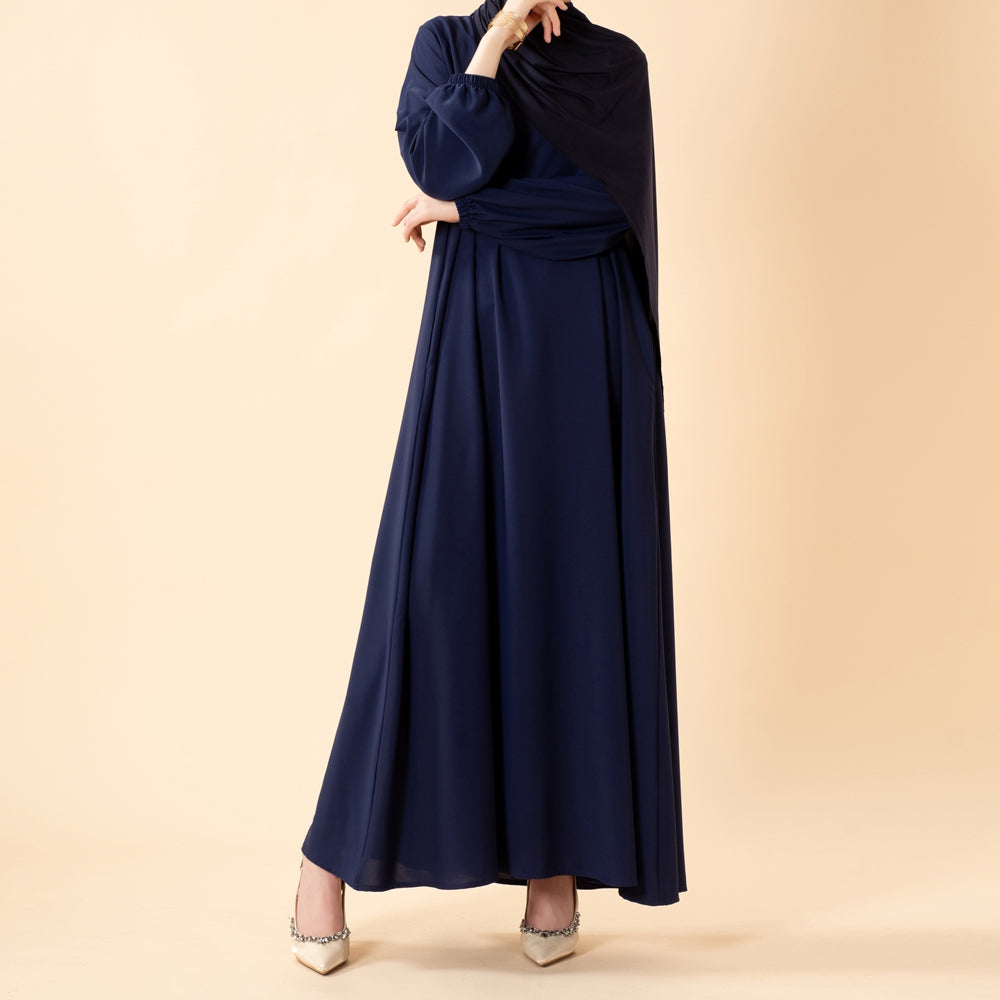 Essential Premium Versatile Pockets Umbrella Cut Abaya (MA113) - Mariam's Collection