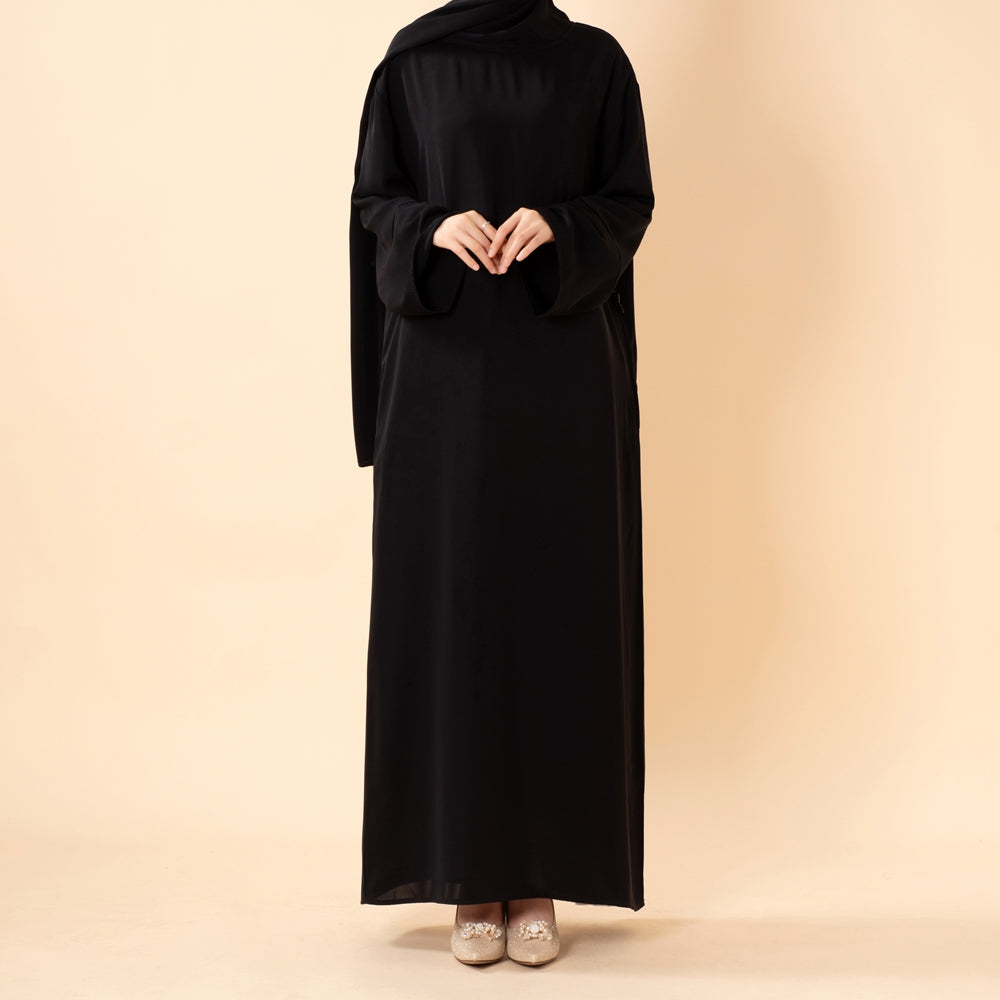 Premium One-Piece Hijab Abaya for Women | Nida Fabric Travel Abaya (MJ024)