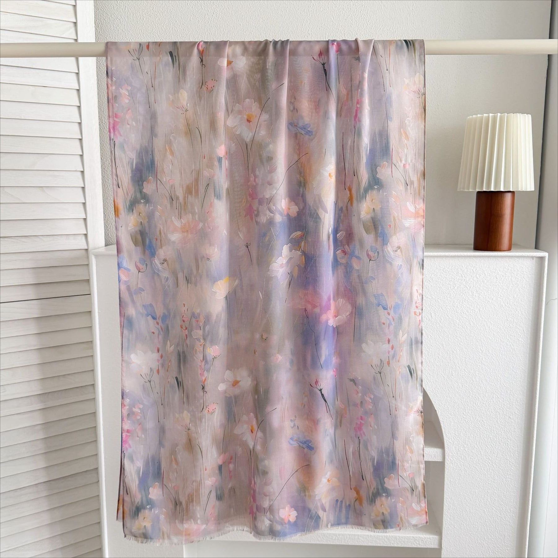 Watercolour & Tie-Dye Print Lightweight Hijab Scarf(MH257)