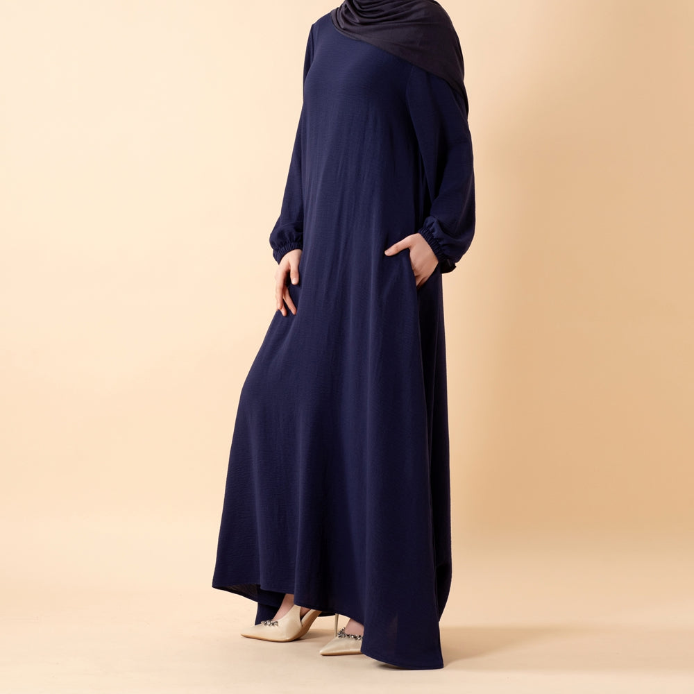 Essential Flow Crepe Maxi Dress with Pockets (MA385)