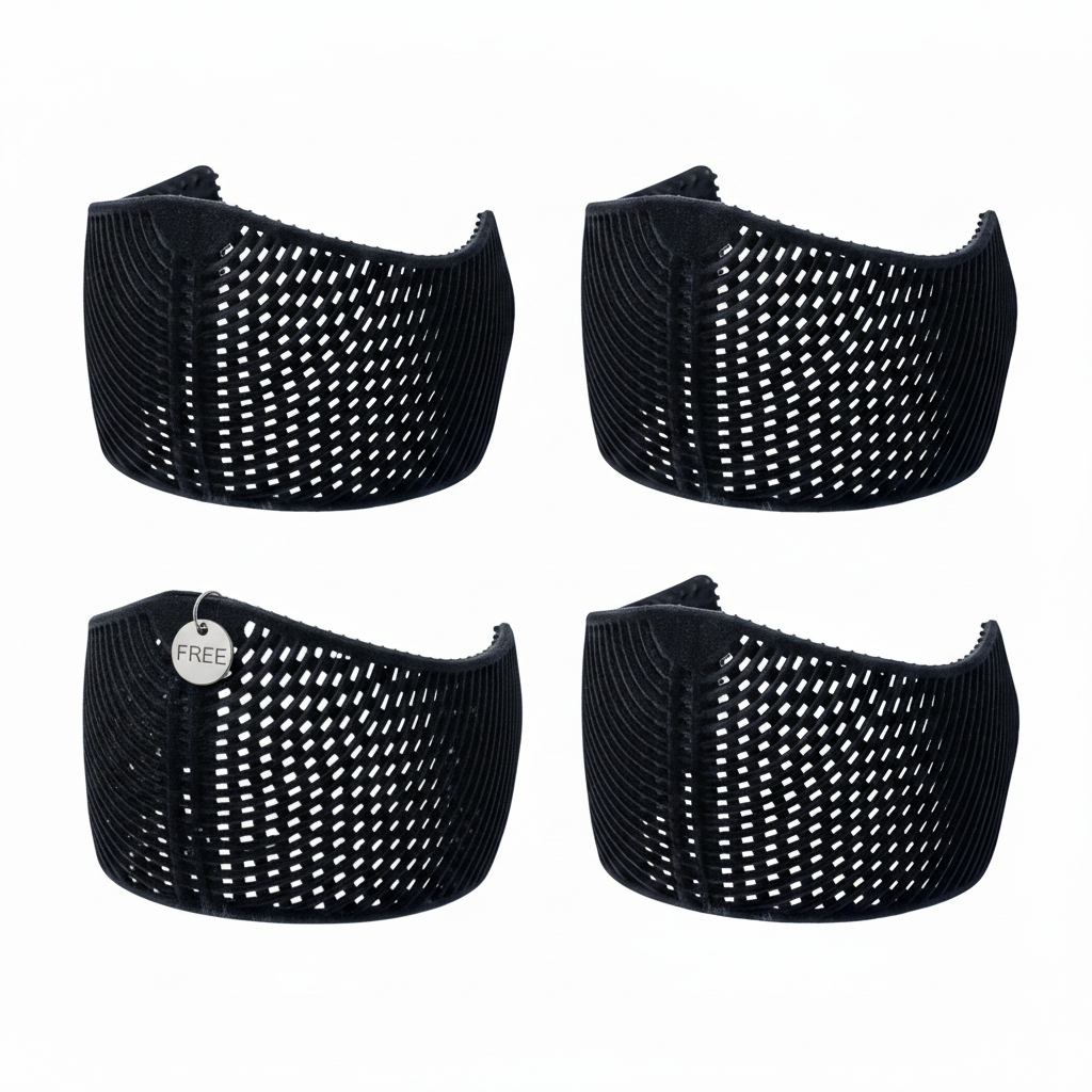 Geflocktes TPU-Rutschfestes Hijab-Stirnband (atmungsaktiv & leicht) (MAC303)