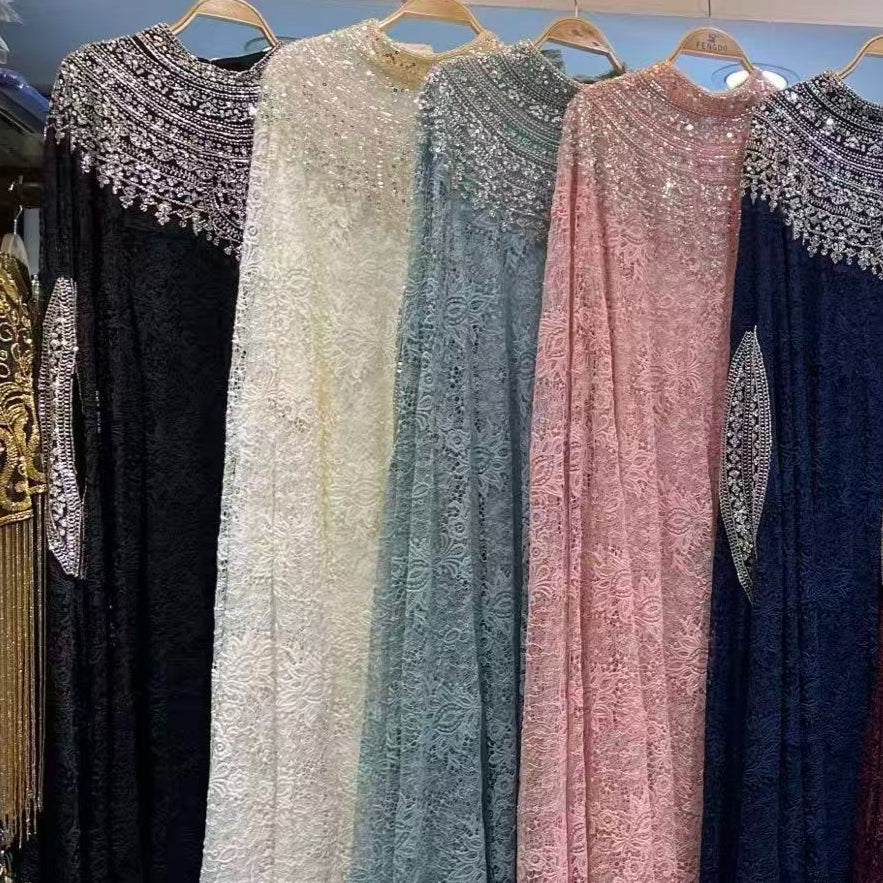 Crochet Lace Overlay Top Set(MA470)