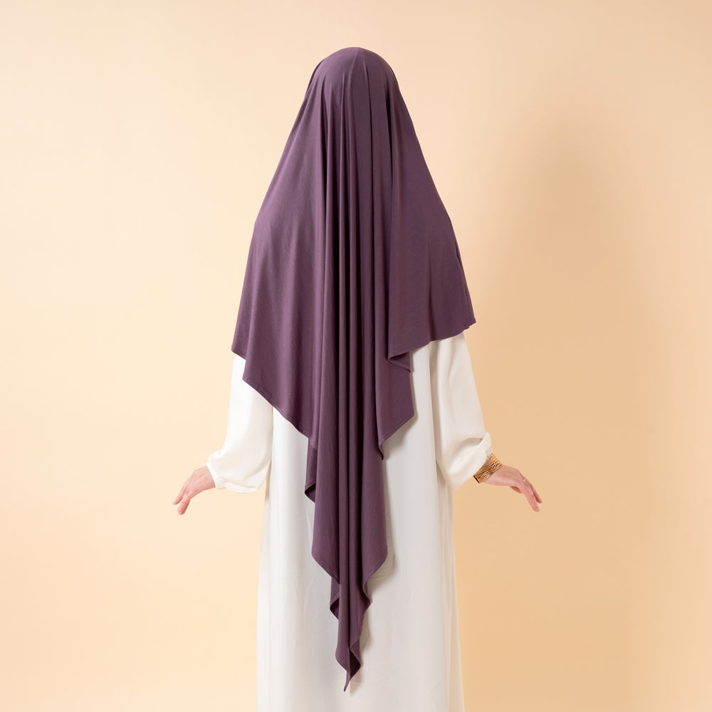 Premium Lenzing™ Modal Khimar with Integrated Face Veil (MK026)