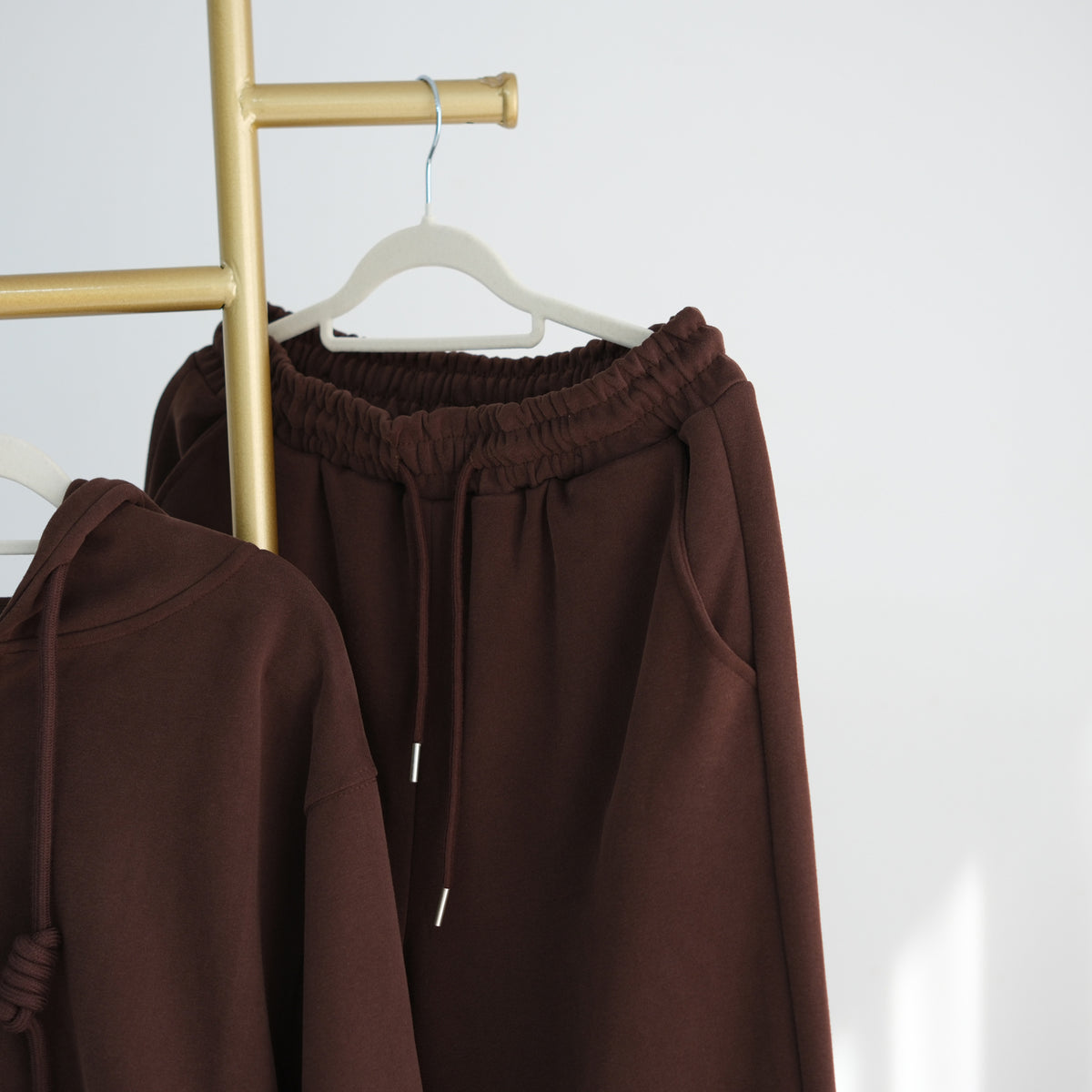 Ensemble Zip-Up Hoodie & Pantalon Jambes Larges | Tenue Athleisure Casual Modeste Deux-Pièces (MS595)