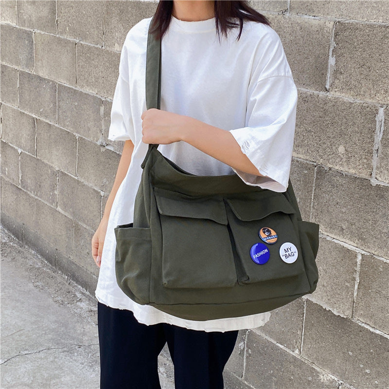 Spacious Multi-Pocket Shoulder Tote(MAC465)
