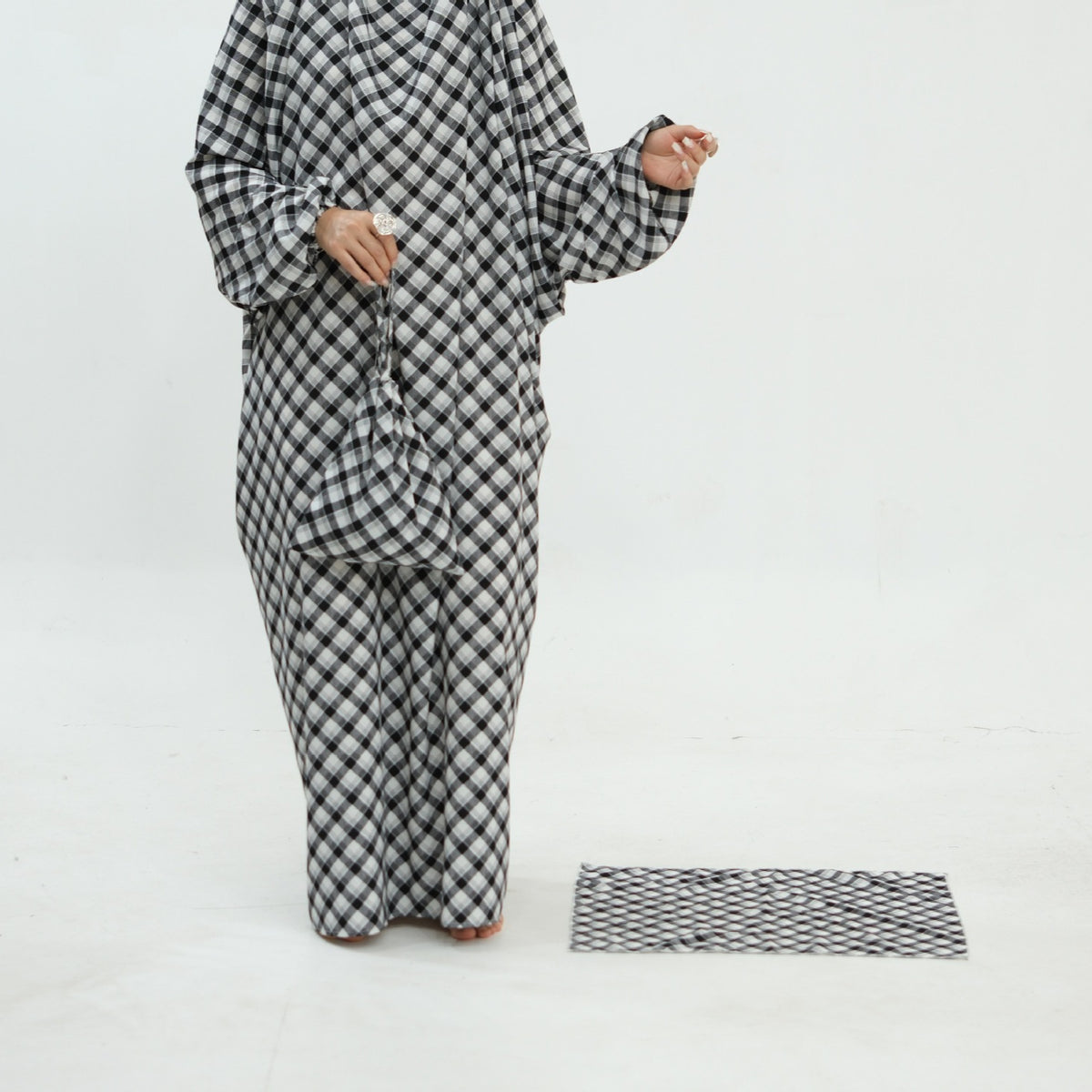 Printed One-Piece Hijab Abaya Prayer Set(MJ025)
