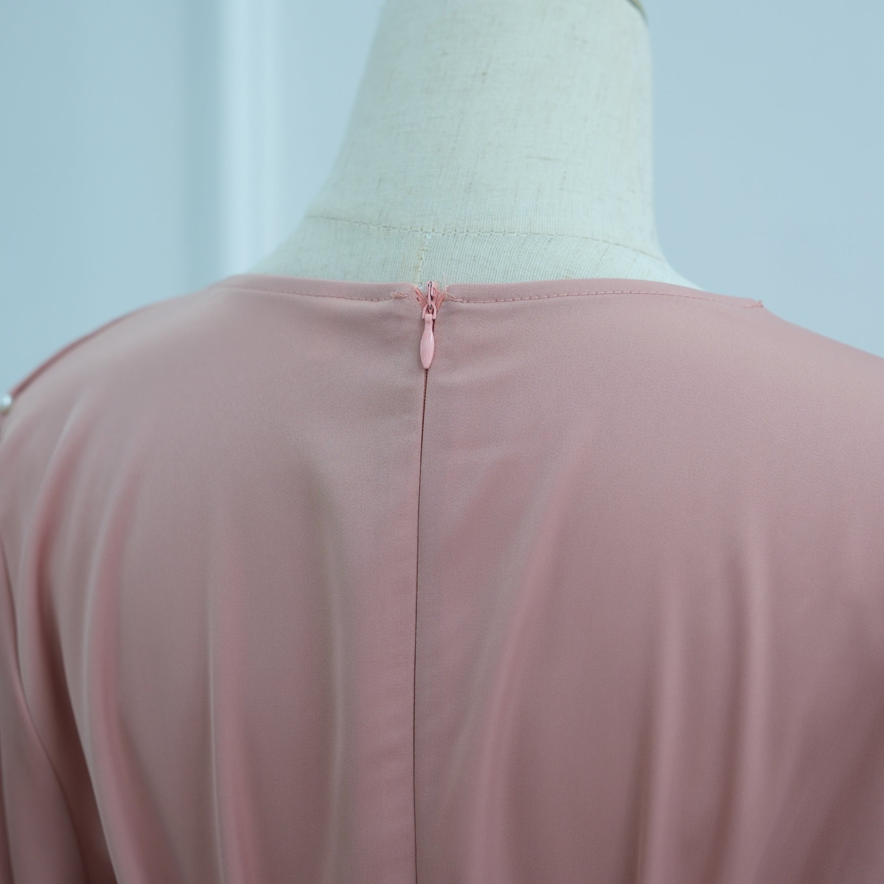 Pearl Embellished Kaftan Abaya | Luxury Cape Sleeve Maxi Dress(MA382)