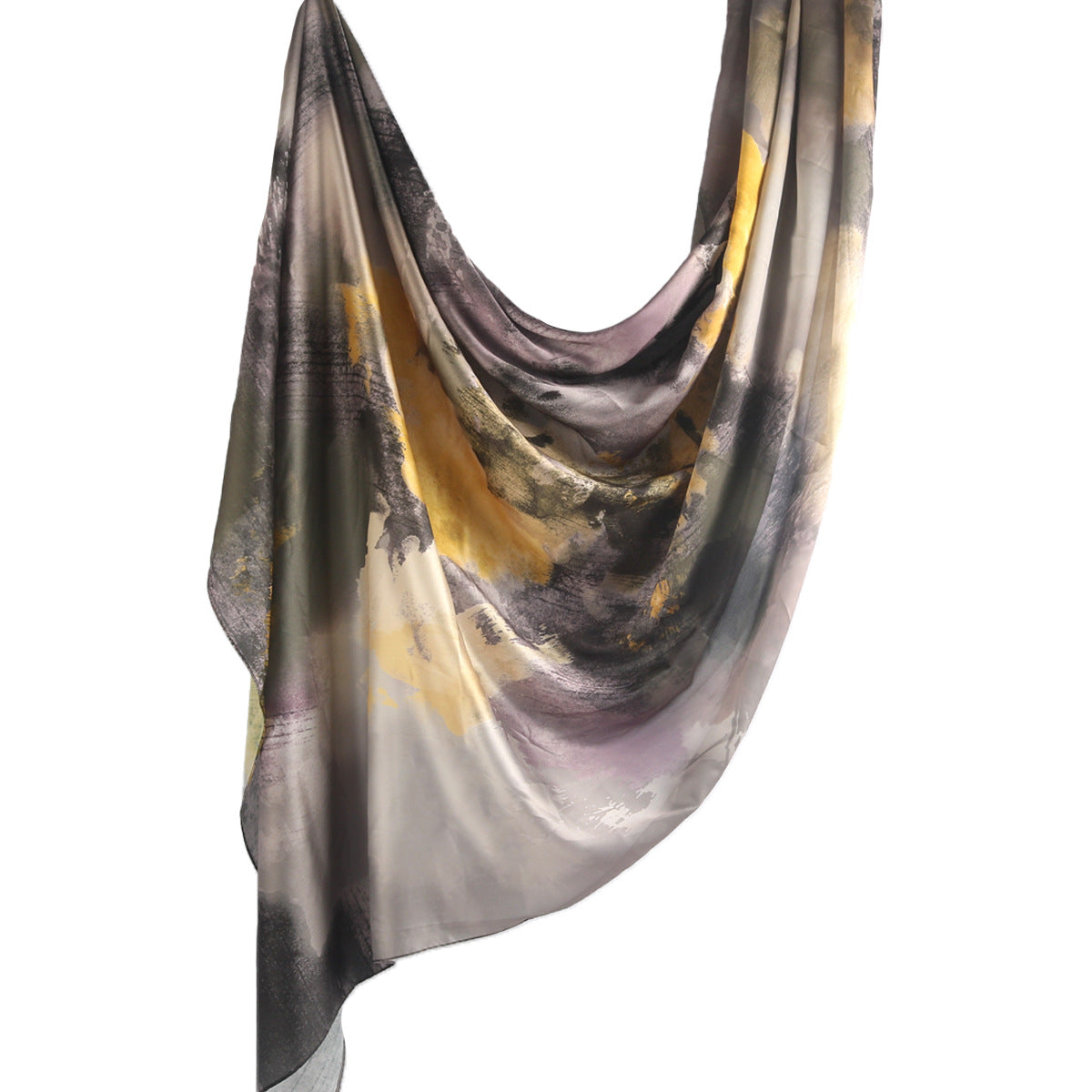 Silk Marble Print Hijab Scarf(MH209)