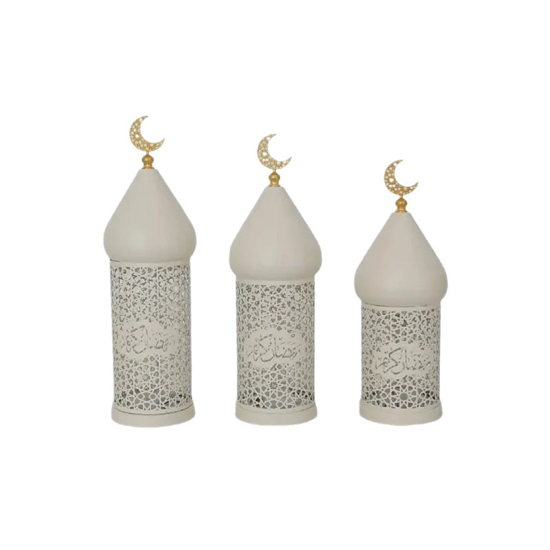 Ramadan Eid Candle Lantern Metal Craft Decorative Light (MAC380)