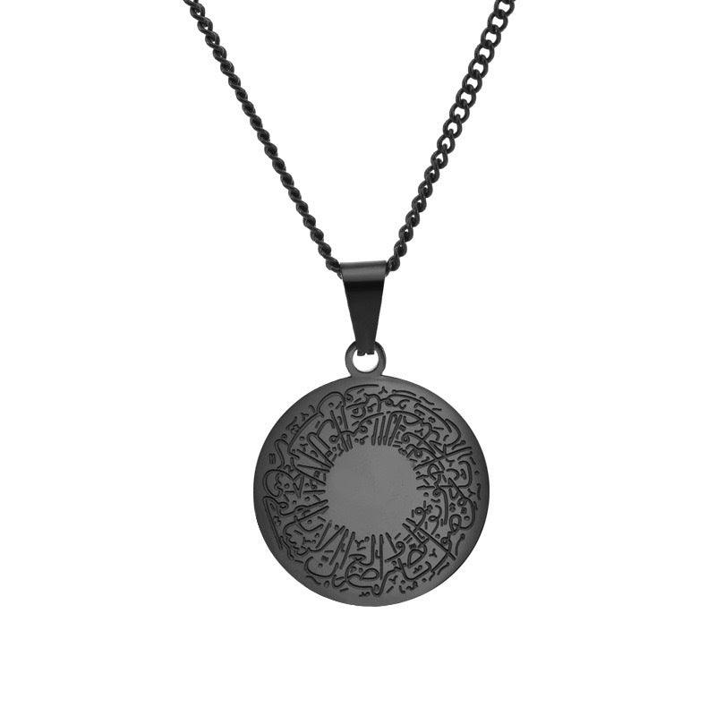 MAC095 Round Titanium Steel Unisex Style Necklace - Mariam's Collection