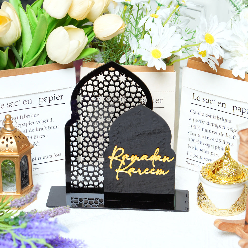 Islamic Hollow Pattern Acrylic Tabletop Decor (MAC404)