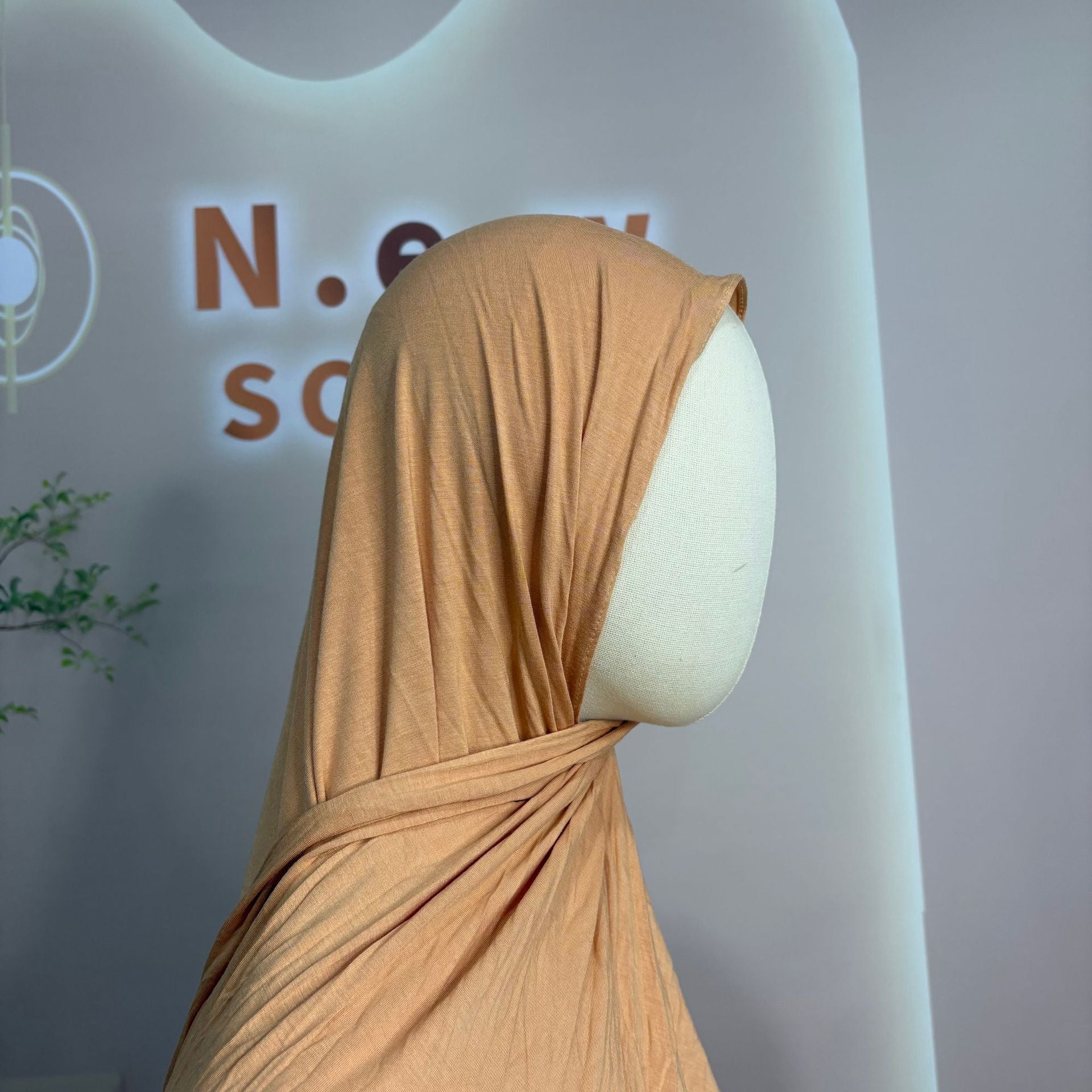 Bamboe Jersey Hijab Sjaal (MH255)