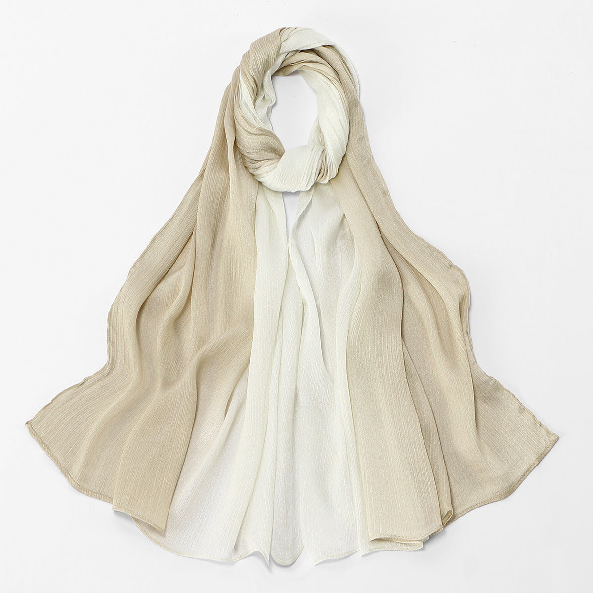 Gradient Crinkle Texture Hijab Scarf (MH253)