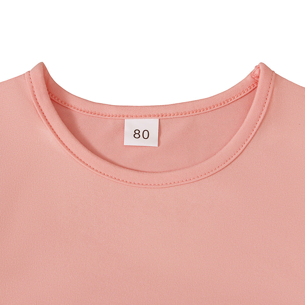 Girls Dress & Hijab Set with Pom-Pom Trim(MKG028)