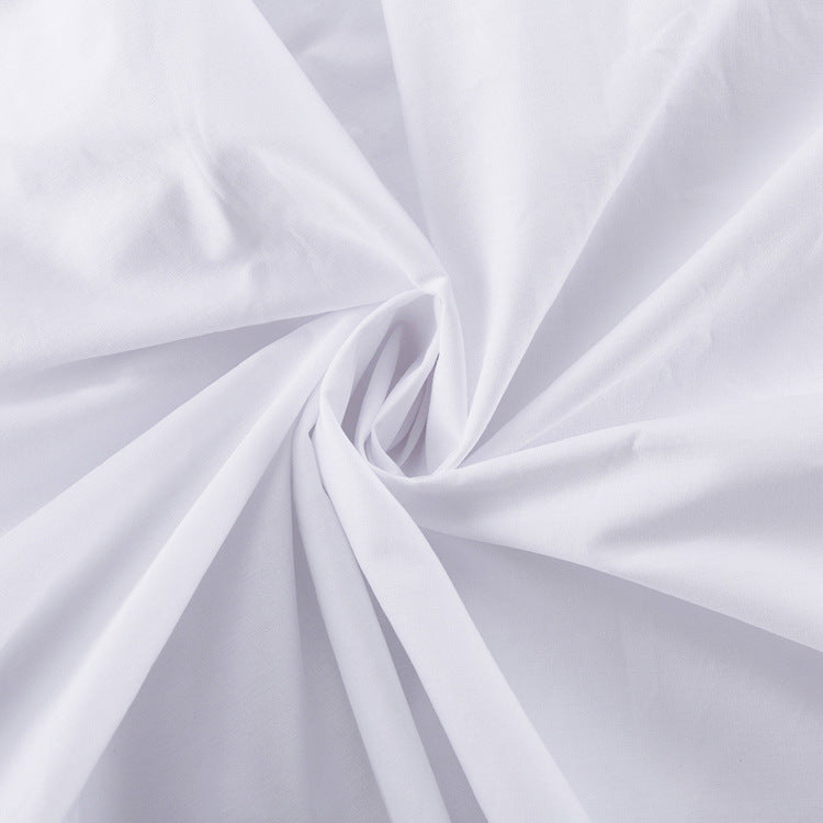 Pleated White Shirt Maxi Dress(MS548)