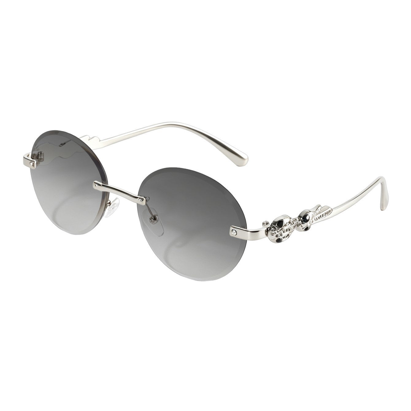 Vintage Oval Rimless Sun Glasses(MAC446)