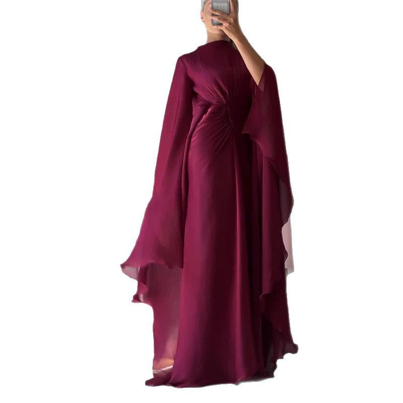 Fitted Waist Maxi Dress(MS285)