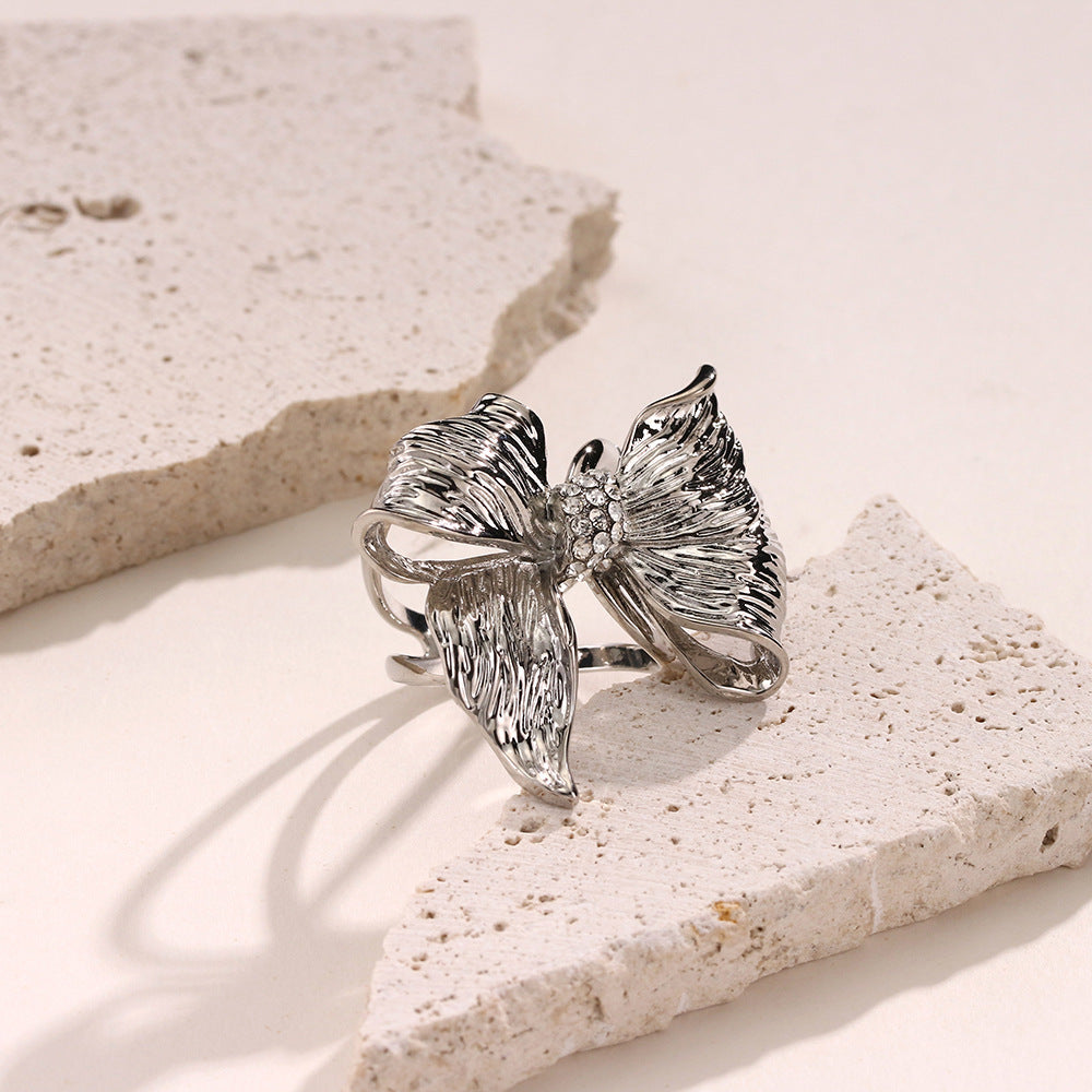 Versatile Accent Embroidered Bow Hijab Ring (MAC340)