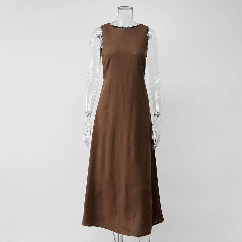 Cotton Sleeveless Midi Dress(MS500)