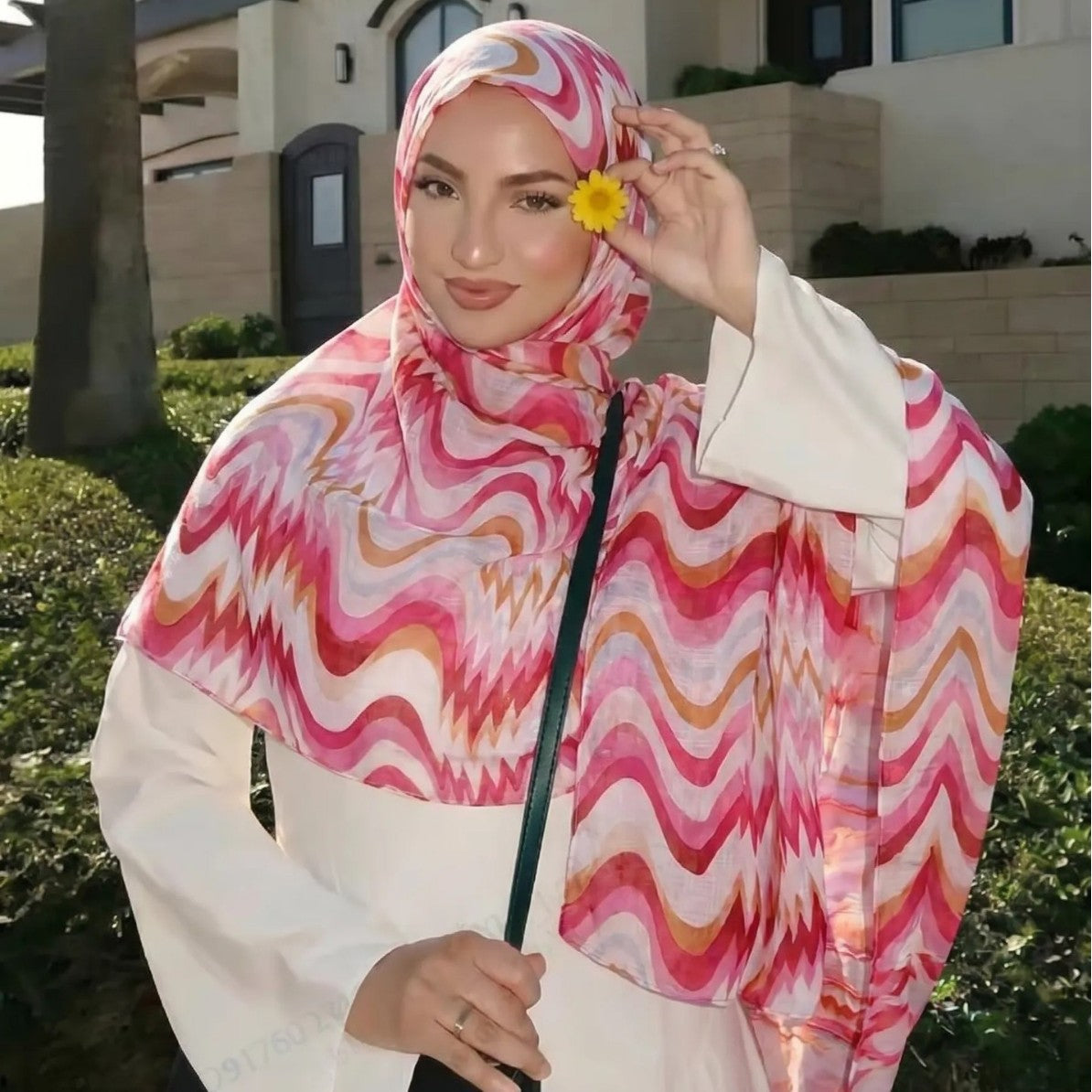 Gradient Wave Print Hijab(MH261)