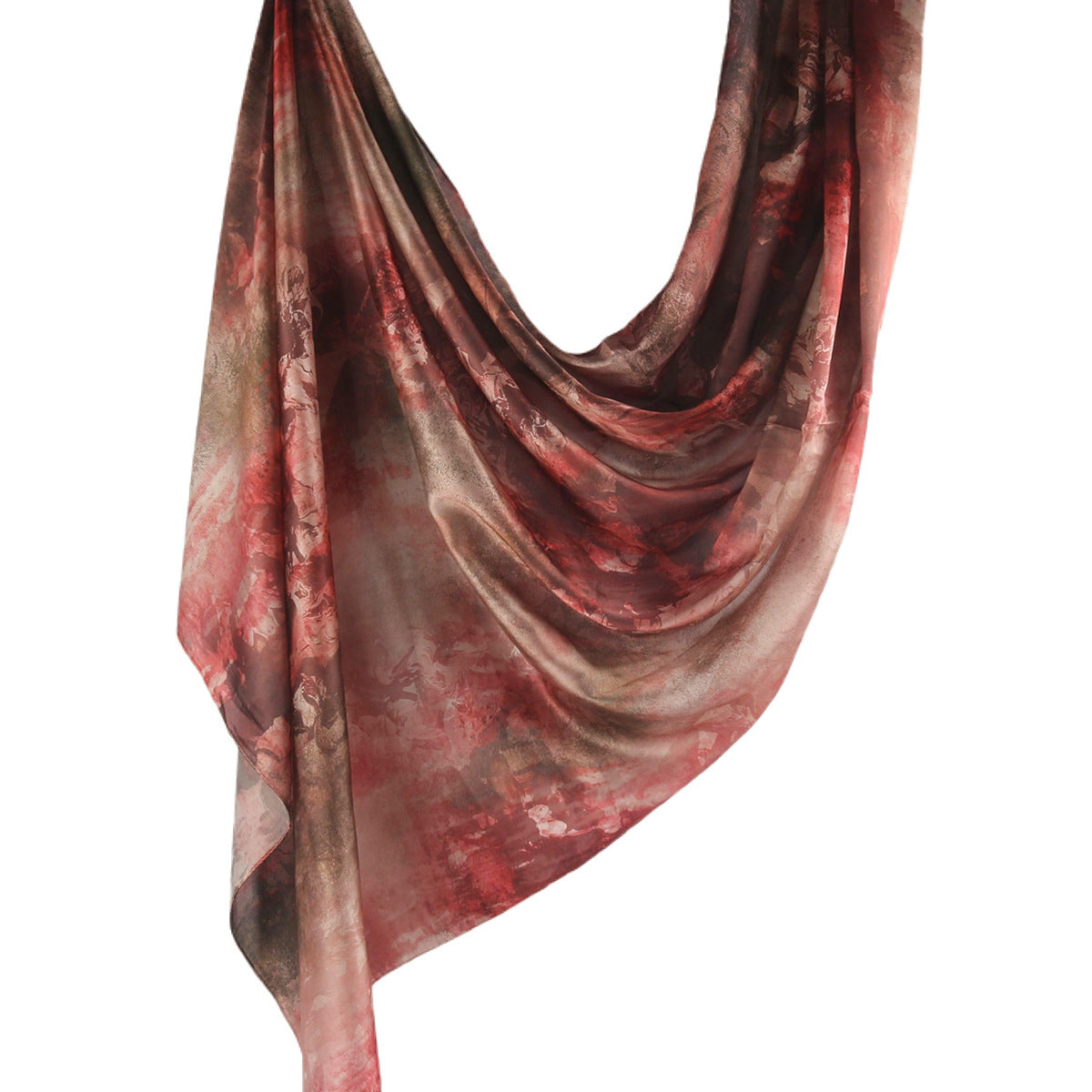Silk Marble Print Hijab Scarf(MH209)