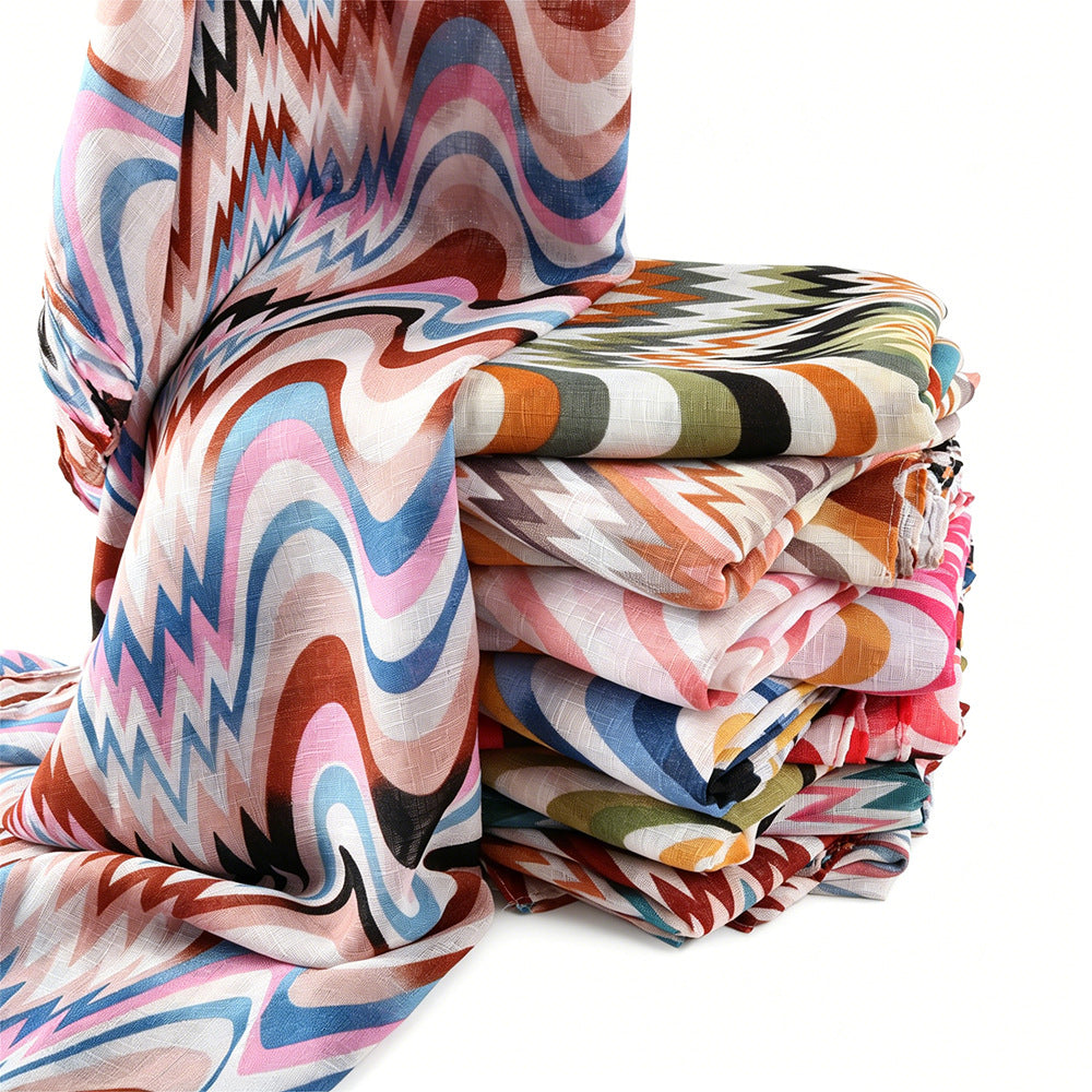 Gradient Wave Print Hijab(MH261)