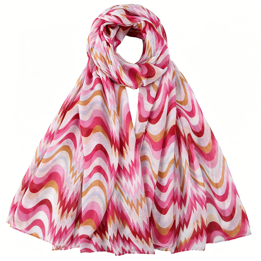 Gradient Wave Print Hijab(MH261)