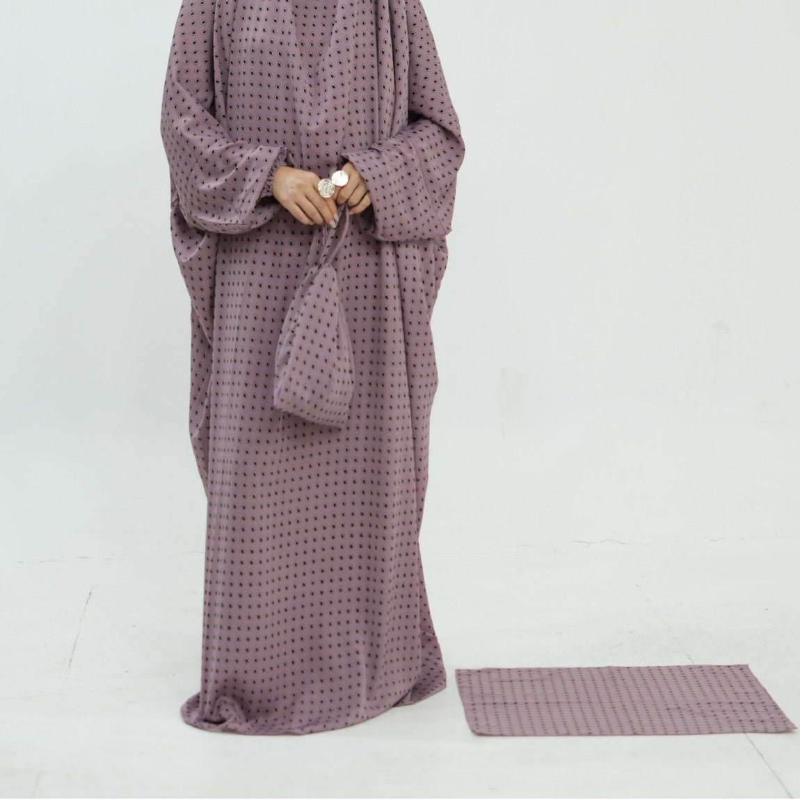 Printed One-Piece Hijab Abaya Prayer Set(MJ025)