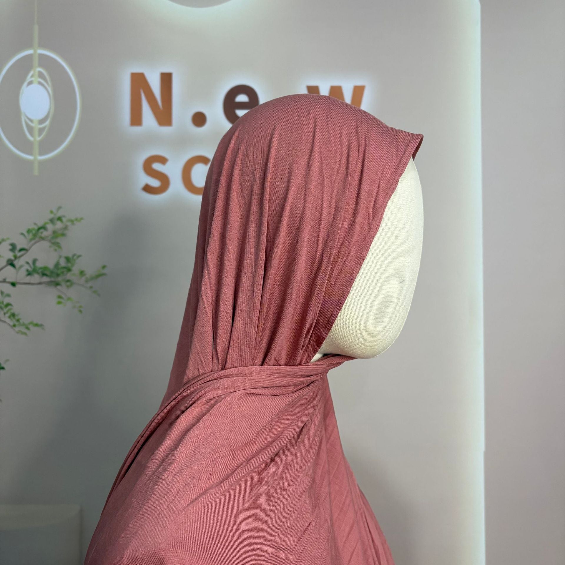 Bamboe Jersey Hijab Sjaal (MH255)