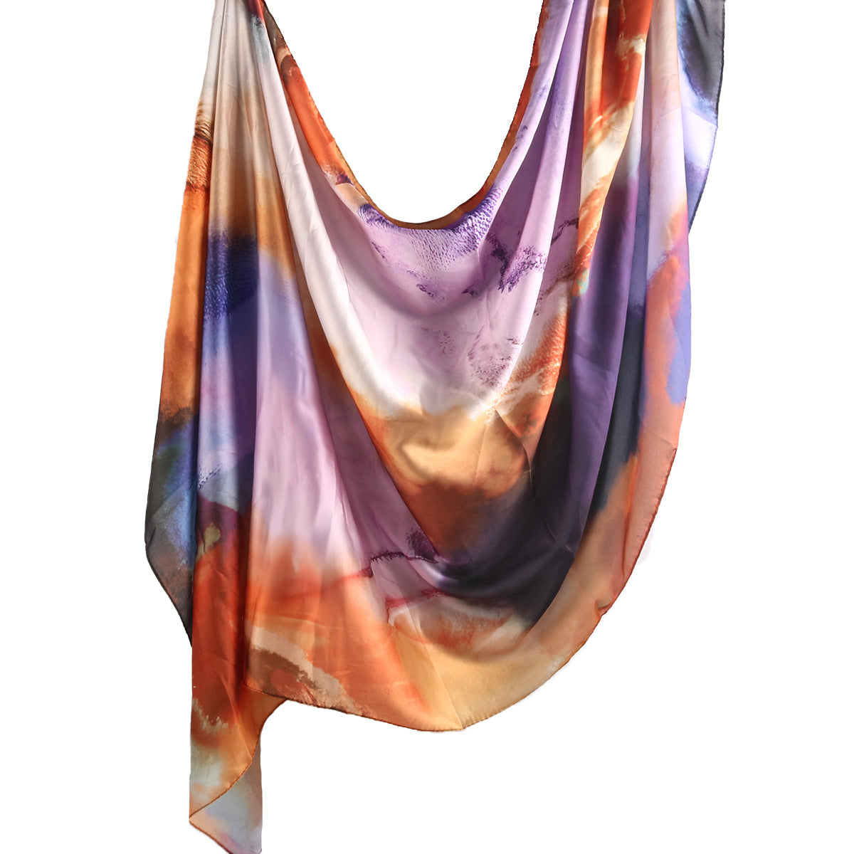 Silk Marble Print Hijab Scarf(MH209)