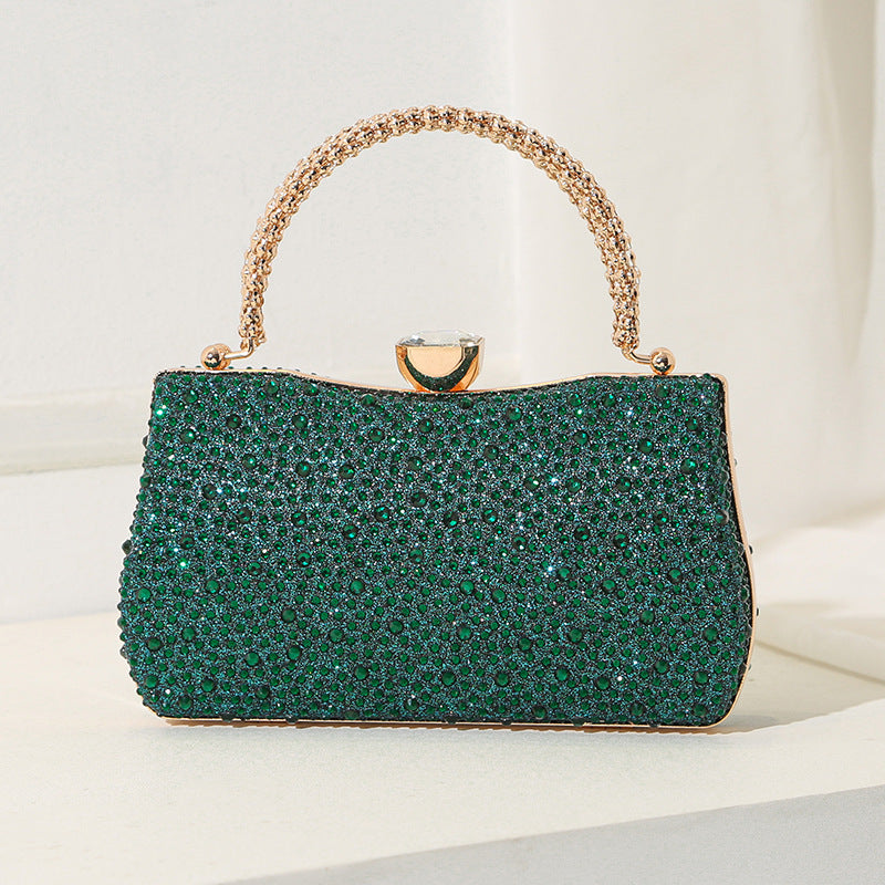 Luxurious Full Rhinestone Evening Clutch Bag - Elegant Sparkling Party Handbag & Shoulder Crossbody for Women(MAC489)