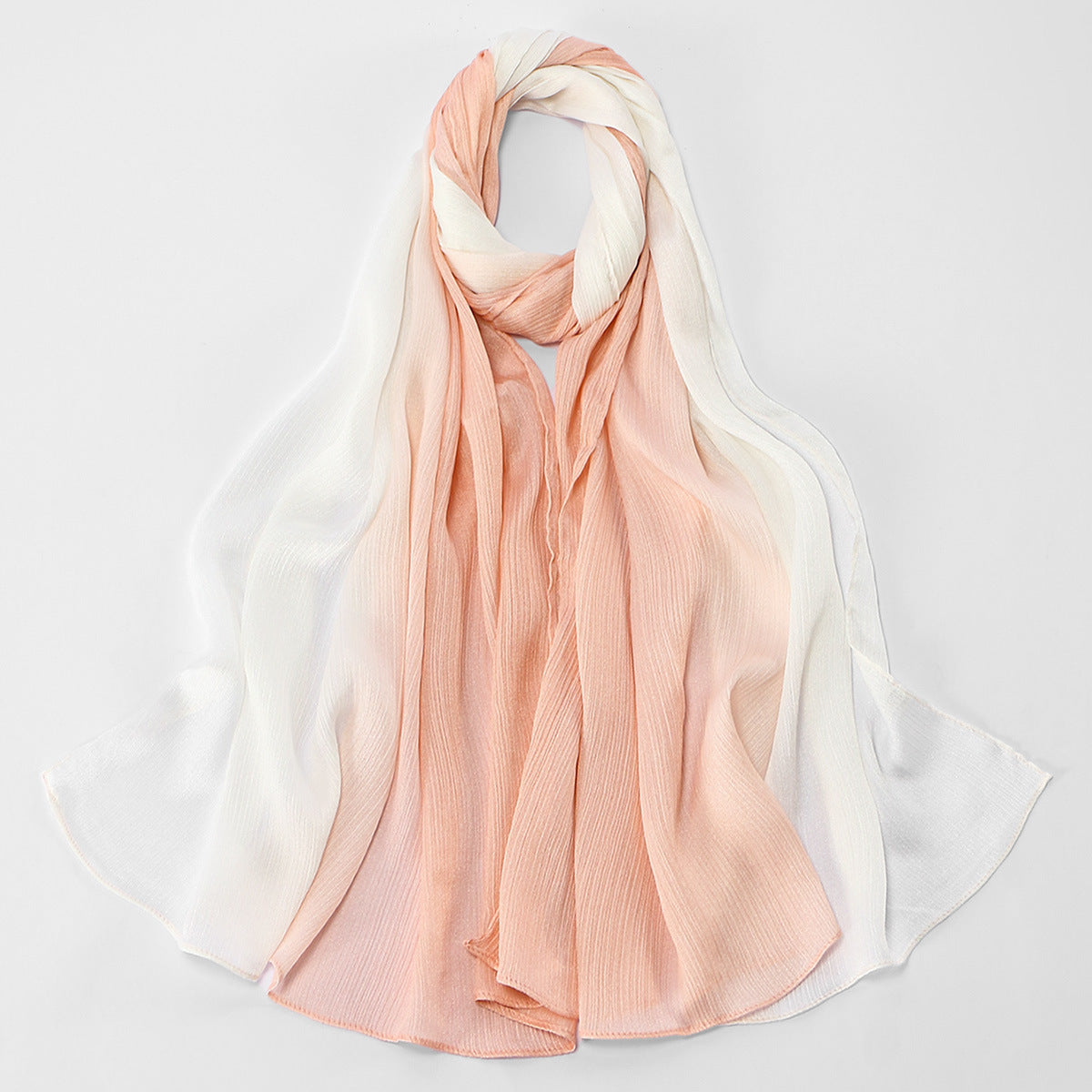 Gradient Crinkle Texture Hijab Scarf (MH253)