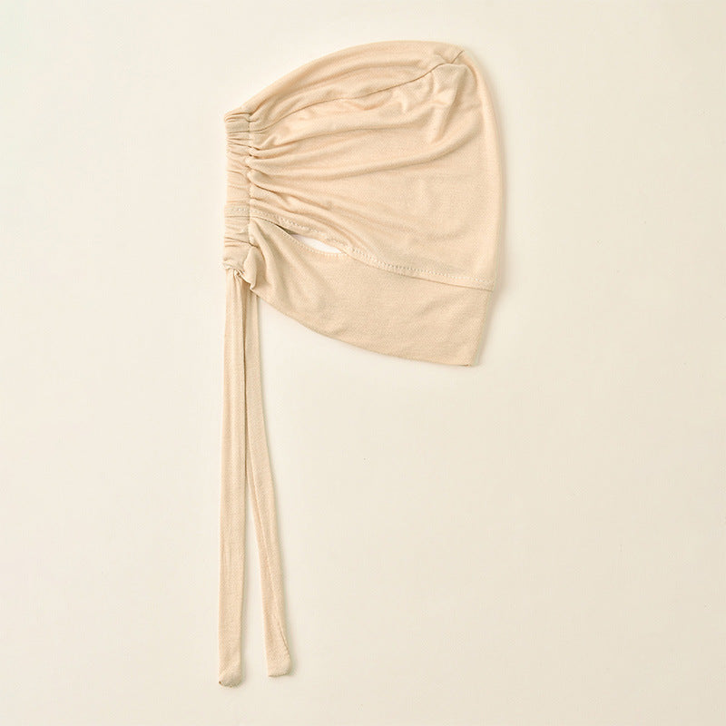 Modal Tie-Back Under Cap with Ear Openings(MH204)