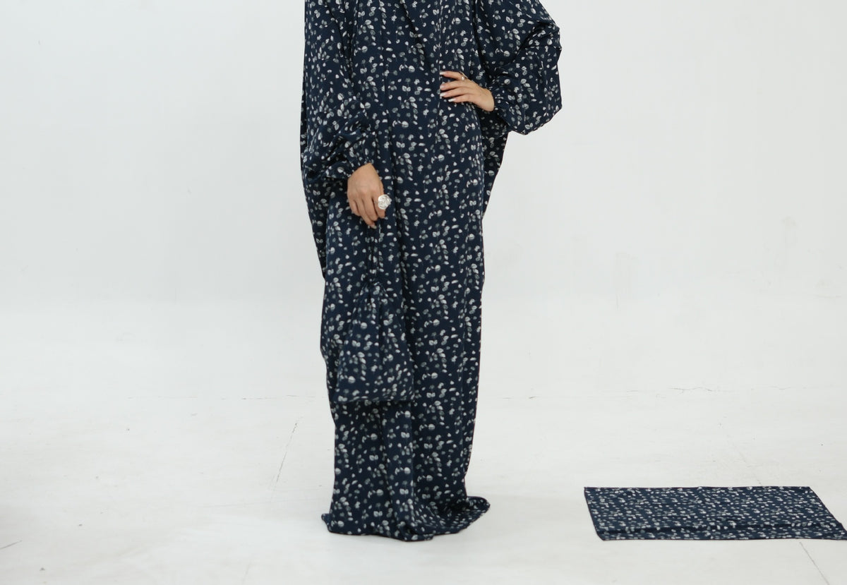 Printed One-Piece Hijab Abaya Prayer Set(MJ025)