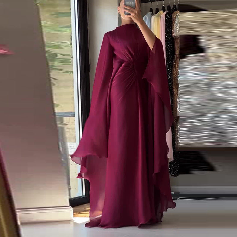 Fitted Waist Maxi Dress(MS285)