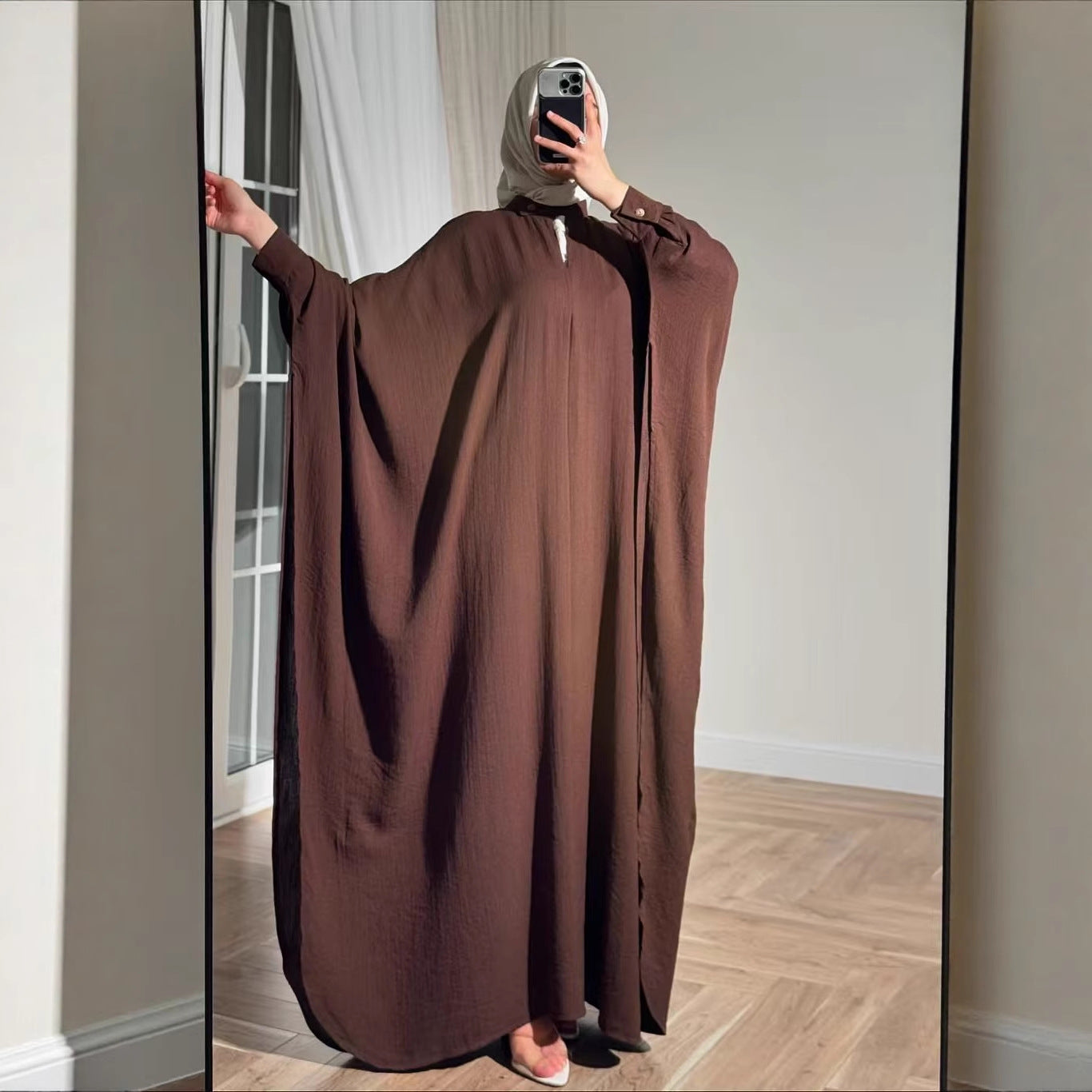 Batwing Sleeve Abaya(MA463)