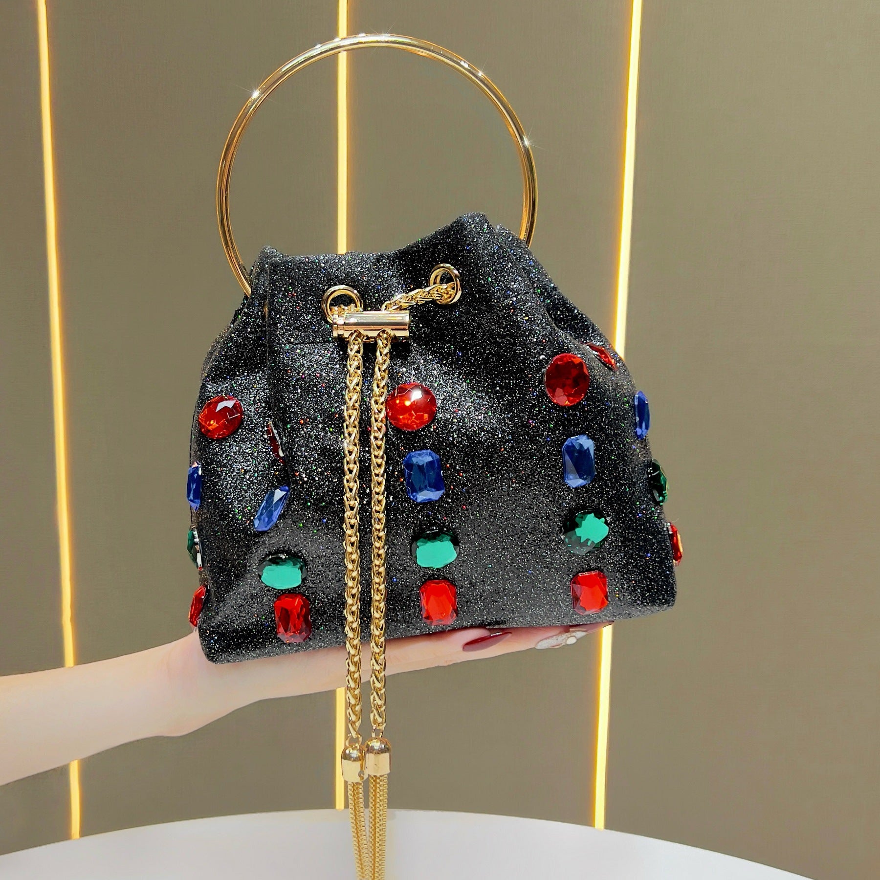 Women's Bucket Bag & Evening Chain Crossbody(MAC437)