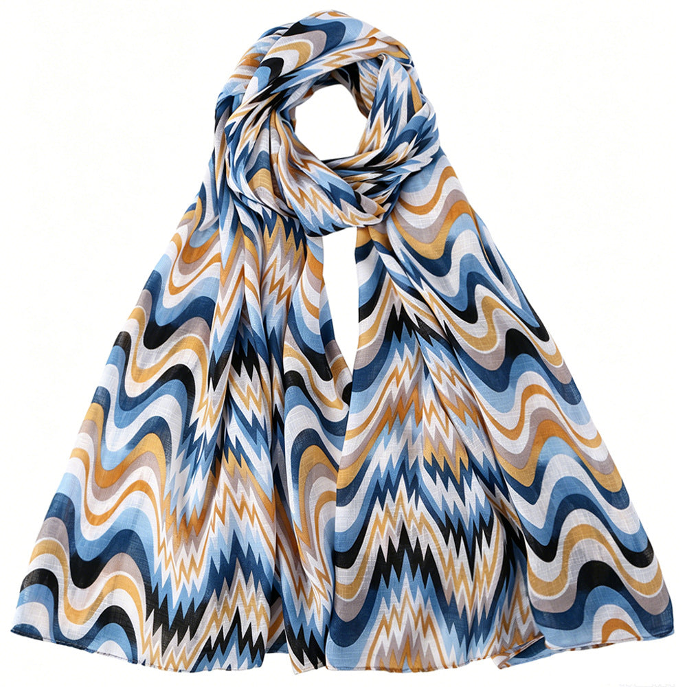 Gradient Wave Print Hijab(MH261)