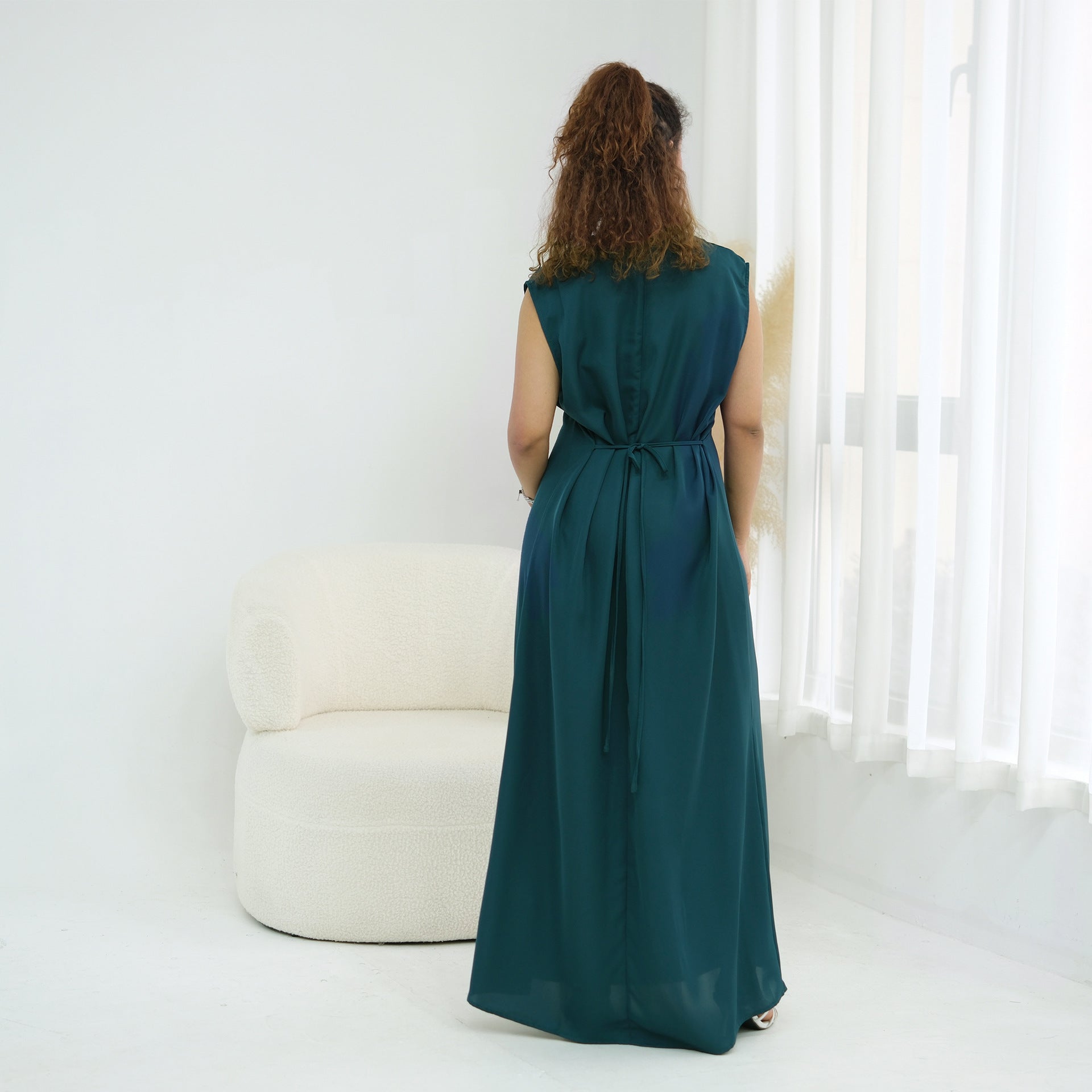 Nida Open Abaya & Hijab Set(MOA344)