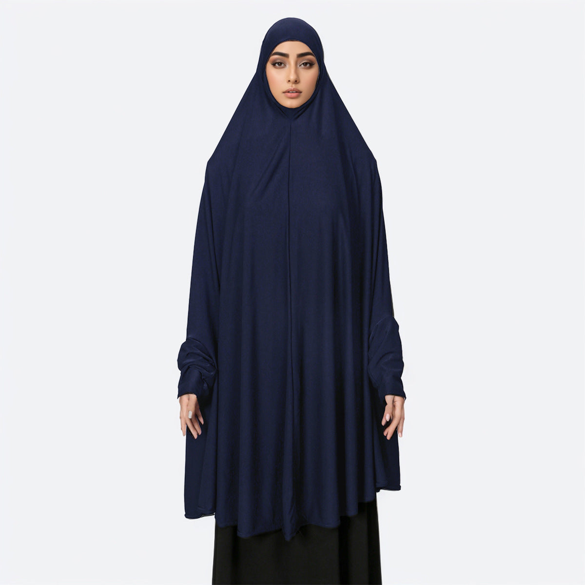 Khimar Prayer Dress with Sleeves(MJ023)