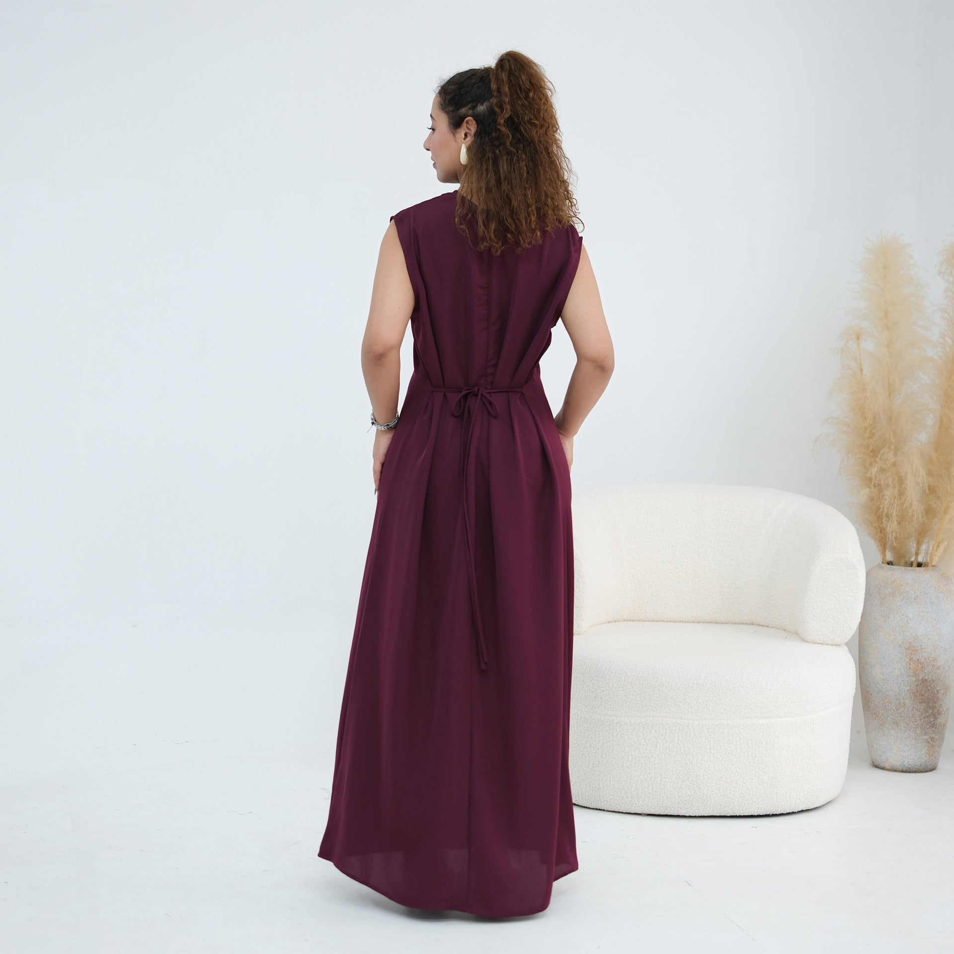 Nida Open Abaya & Hijab Set(MOA344)
