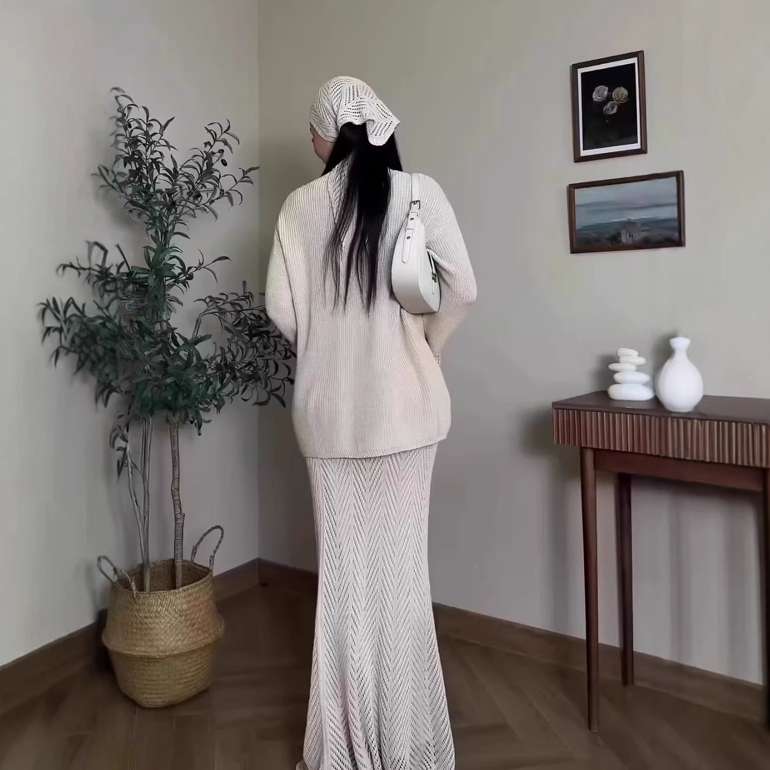 Open-Knit Three-Piece Set(MS524)
